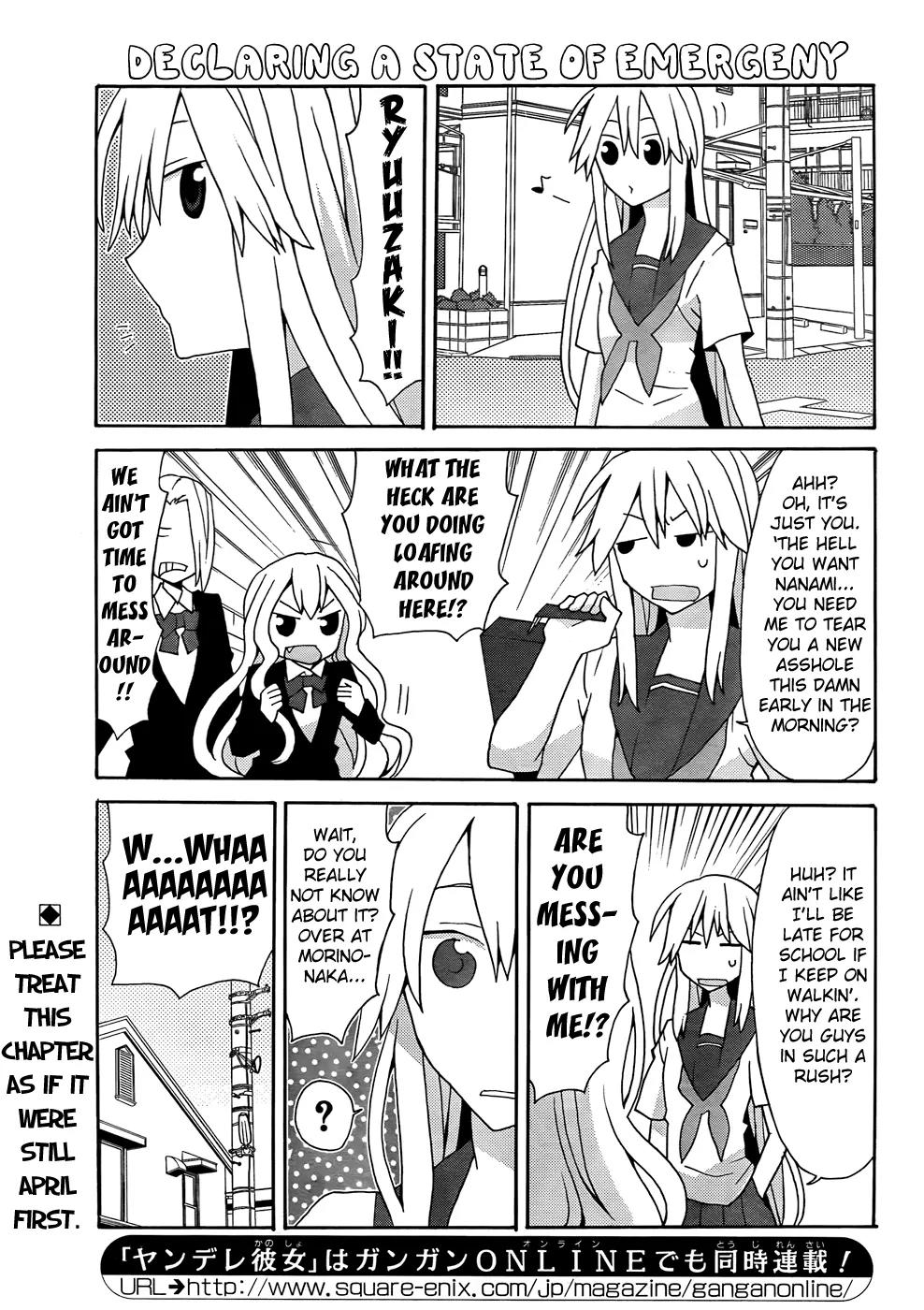 Yandere Kanojo Chapter 27 page 1 - Chapter 27: Deceit, That is, April Fools' Day