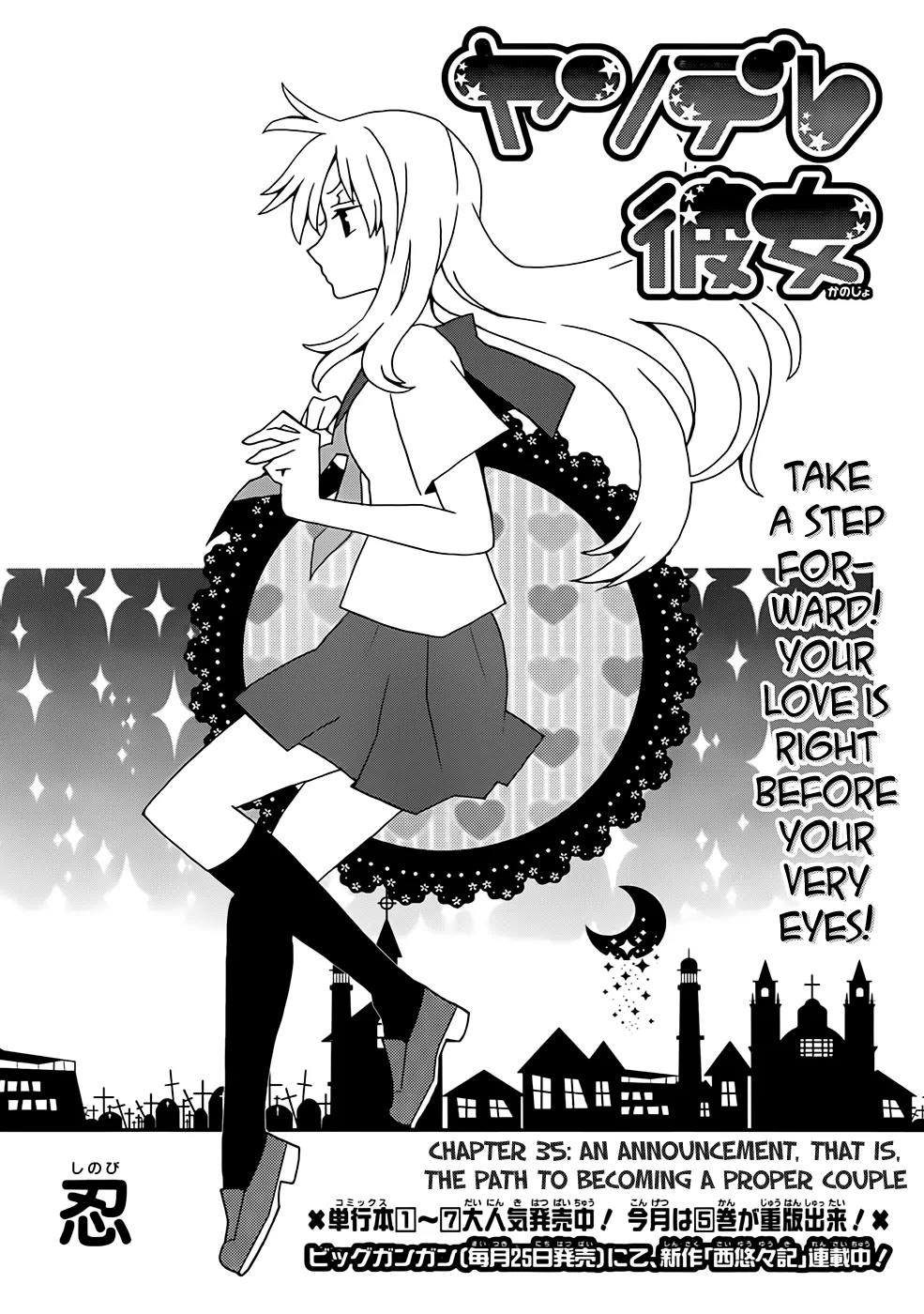 Yandere Kanojo Chapter 35 page 2 - Chapter 35: An Announcement, That is, the Path to Becoming a Proper Couple