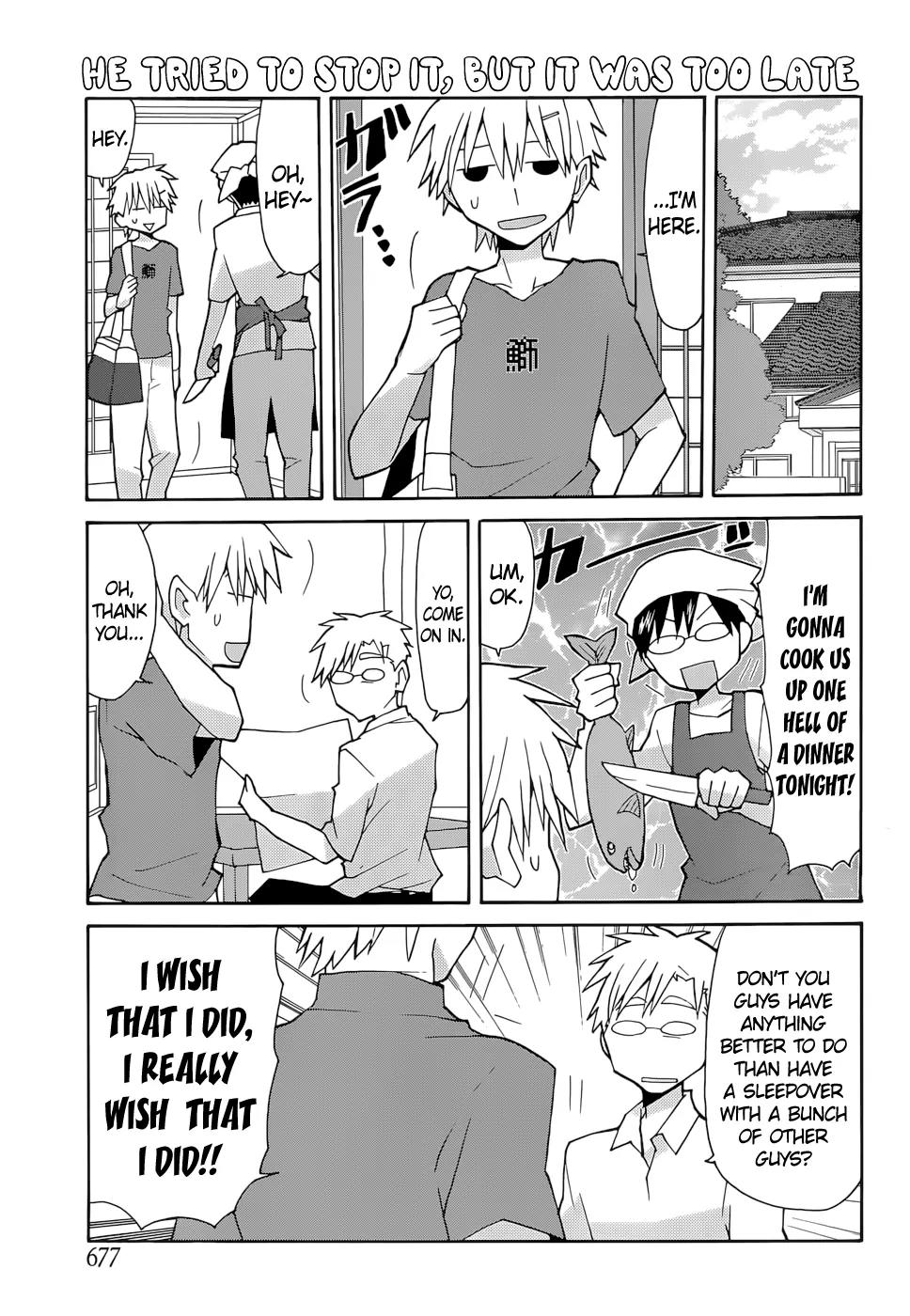 Yandere Kanojo Chapter 63 page 3 - Chapter 63: An All-Guy Sleepover, That Is, Chaos
