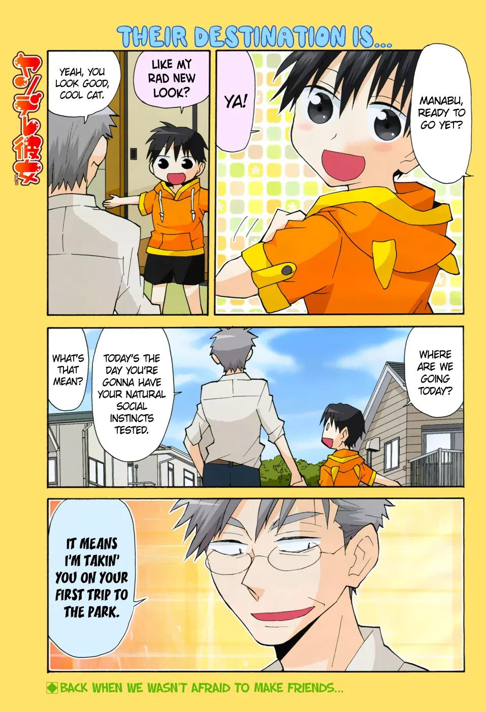 Yandere Kanojo Chapter 65 page 1 - Chapter 65: Azuma and Manabu - Park Debut