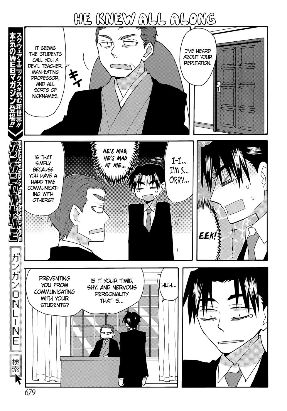 Yandere Kanojo Chapter 67 page 9 - Chapter 67: Observing 2-A, That Is, Kouichirou Ryuuzaki in Trouble