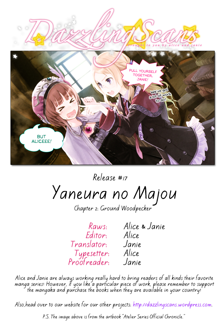 Yaneura no Majo Chapter 2.2 page 1 - Chapter 2 v2 : Ground Woodpecker