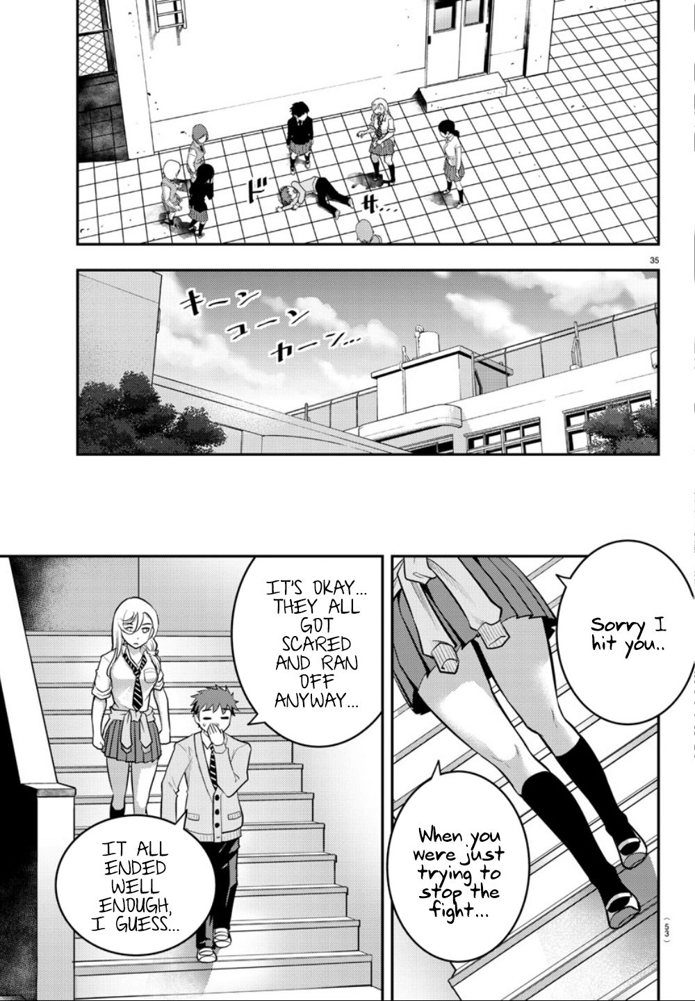 Yankee JK KuzuHana-chan Chapter 1 page 36 - Chapter 1: Surviving the Flower Garden