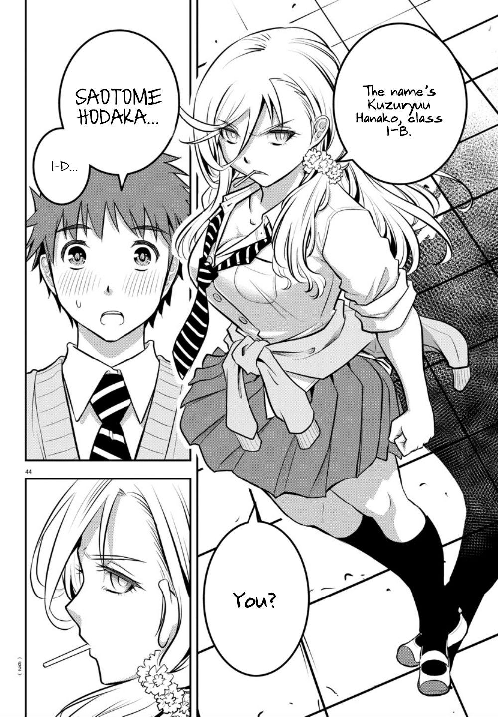 Yankee JK KuzuHana-chan Chapter 1 page 44 - Chapter 1: Surviving the Flower Garden