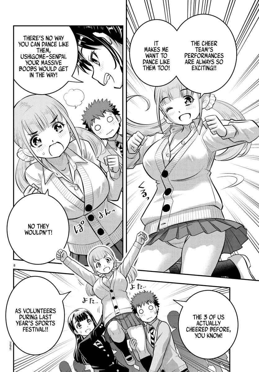 Yankee JK KuzuHana-chan Chapter 101 page 8 - Chapter 101: Cheer up Girls!