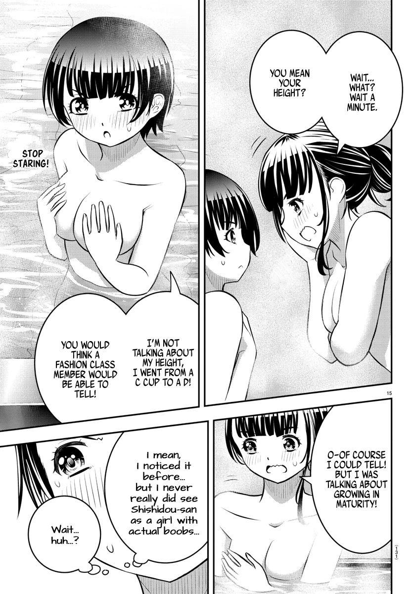 Yankee JK KuzuHana-chan Chapter 122 page 16 - Chapter 122: Meeting in the Bath