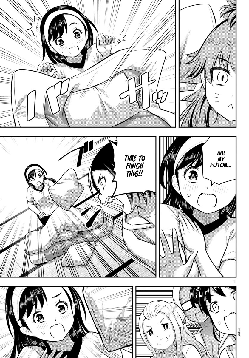 Yankee JK KuzuHana-chan Chapter 125 page 11 - Chapter 125: Pillow Fight!