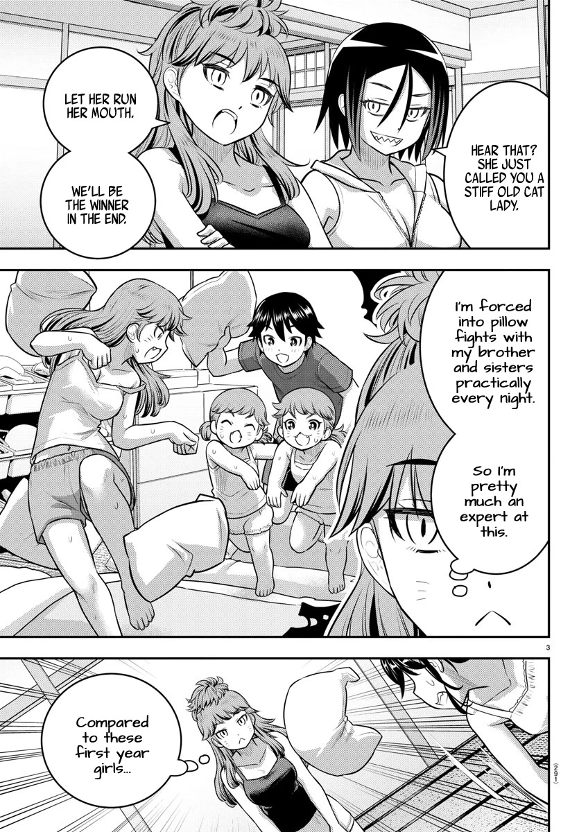 Yankee JK KuzuHana-chan Chapter 125 page 3 - Chapter 125: Pillow Fight!
