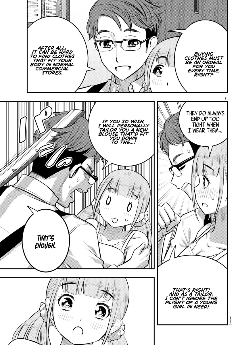 Yankee JK KuzuHana-chan Chapter 141 page 11 - Chapter 141: Ushigome-chan's Home Visit