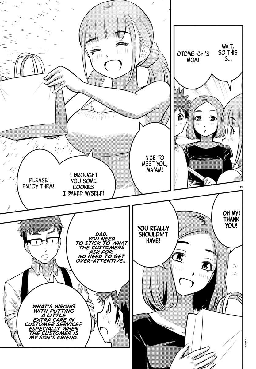 Yankee JK KuzuHana-chan Chapter 141 page 13 - Chapter 141: Ushigome-chan's Home Visit