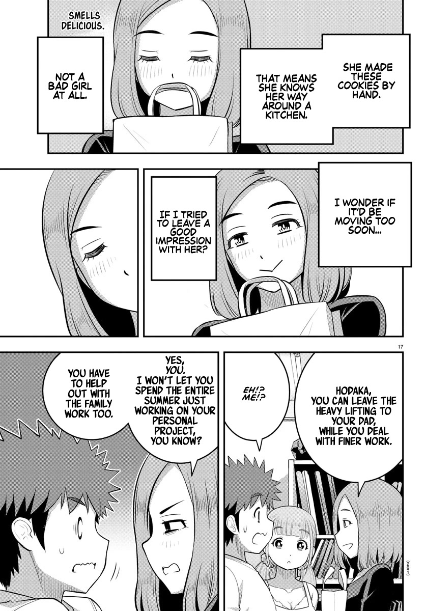 Yankee JK KuzuHana-chan Chapter 141 page 17 - Chapter 141: Ushigome-chan's Home Visit