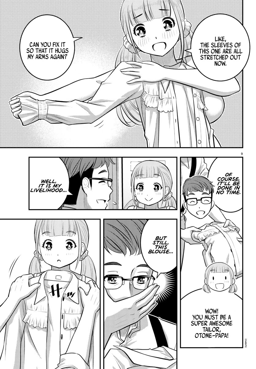 Yankee JK KuzuHana-chan Chapter 141 page 9 - Chapter 141: Ushigome-chan's Home Visit