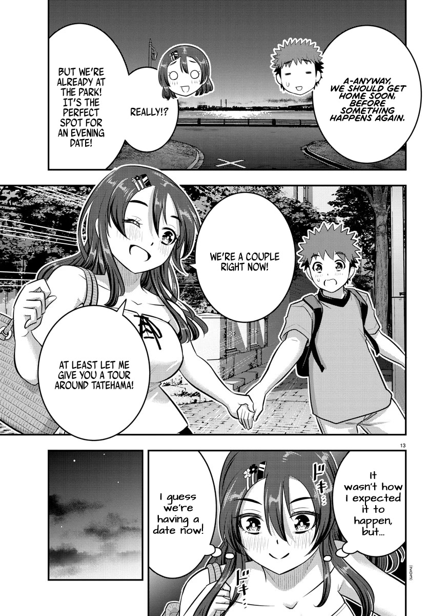 Yankee JK KuzuHana-chan Chapter 145 page 13 - Chapter 145: Hanging out outside of school