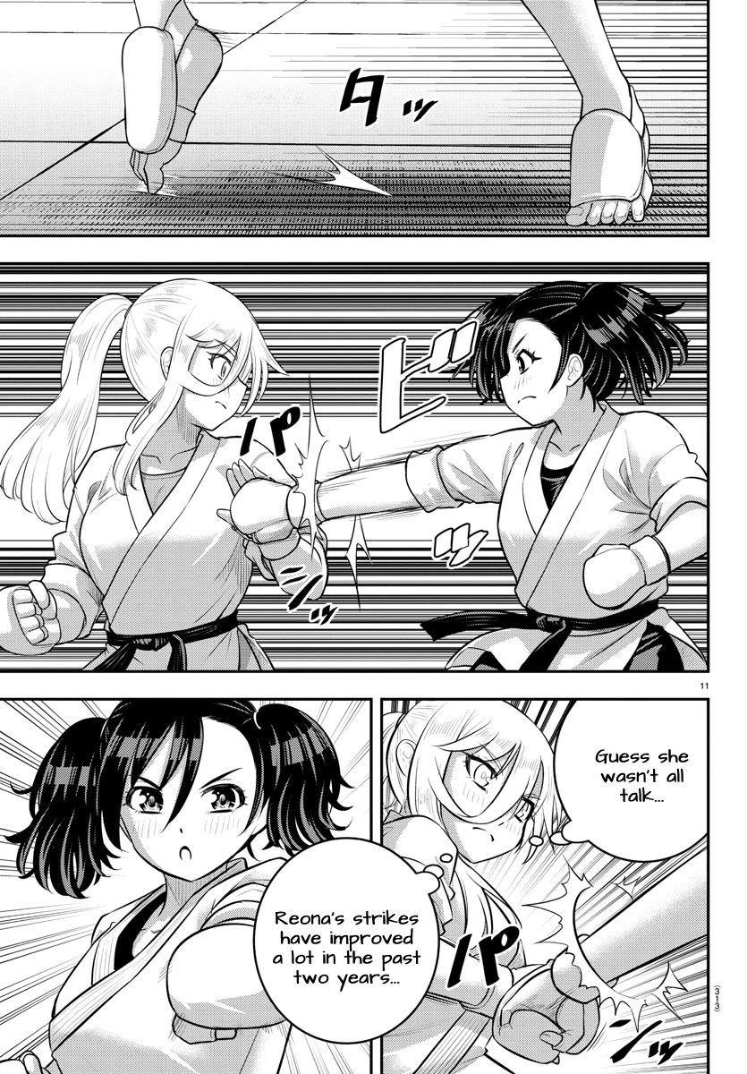 Yankee JK KuzuHana-chan Chapter 148 page 11 - Chapter 148: Let's talk [with our fists!]