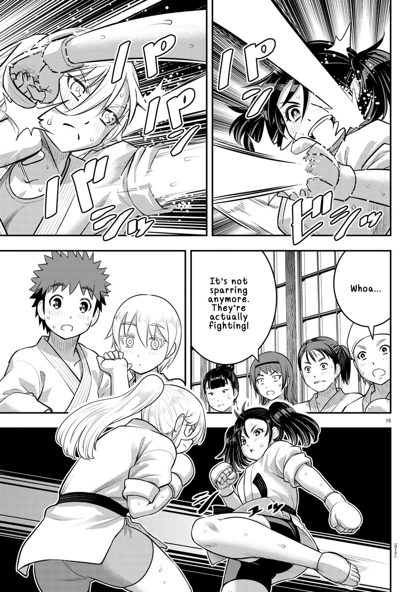 Yankee JK KuzuHana-chan Chapter 148 page 15 - Chapter 148: Let's talk [with our fists!]