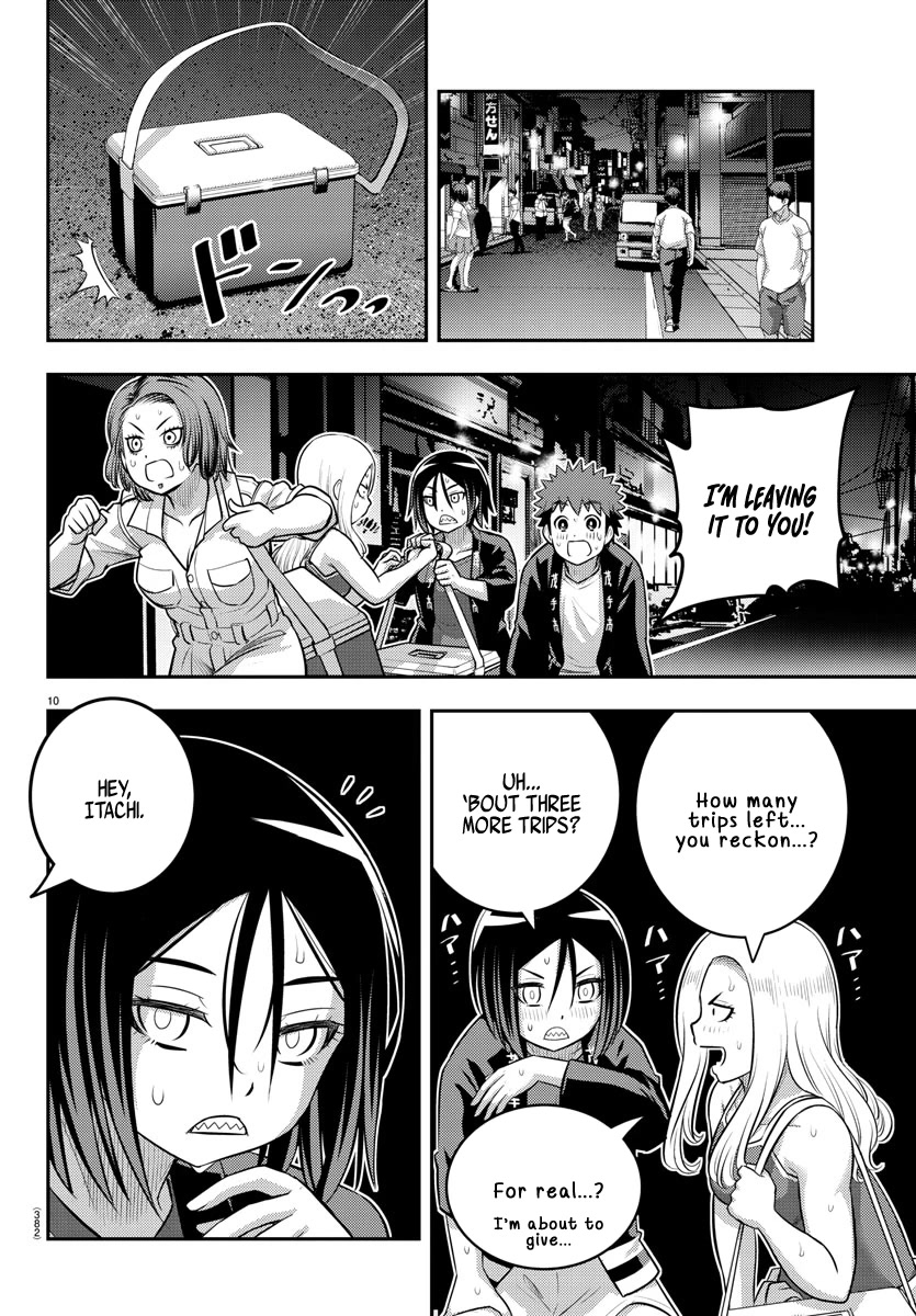 Yankee JK KuzuHana-chan Chapter 163 page 10 - Chapter 163: Run, Moteshiro Girls!!
