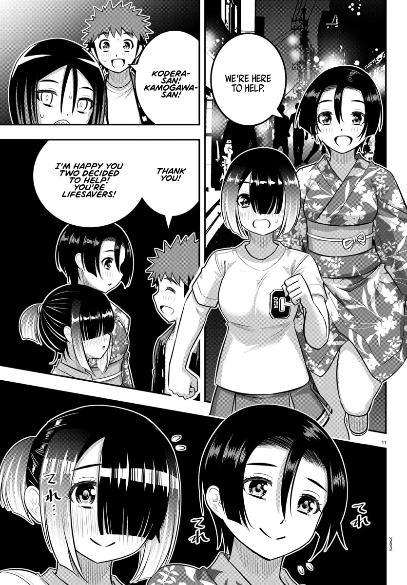 Yankee JK KuzuHana-chan Chapter 163 page 11 - Chapter 163: Run, Moteshiro Girls!!