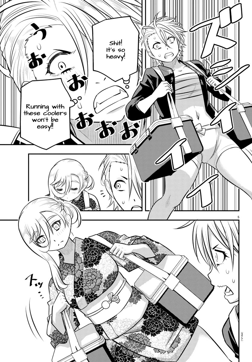 Yankee JK KuzuHana-chan Chapter 163 page 5 - Chapter 163: Run, Moteshiro Girls!!