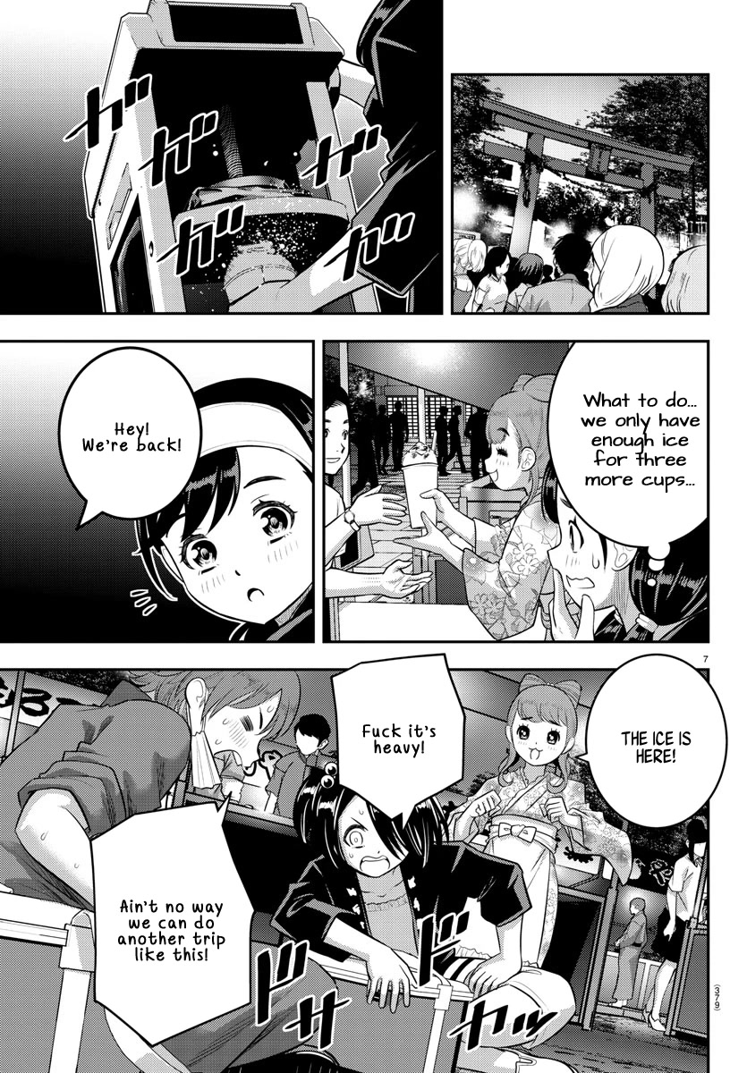 Yankee JK KuzuHana-chan Chapter 163 page 7 - Chapter 163: Run, Moteshiro Girls!!