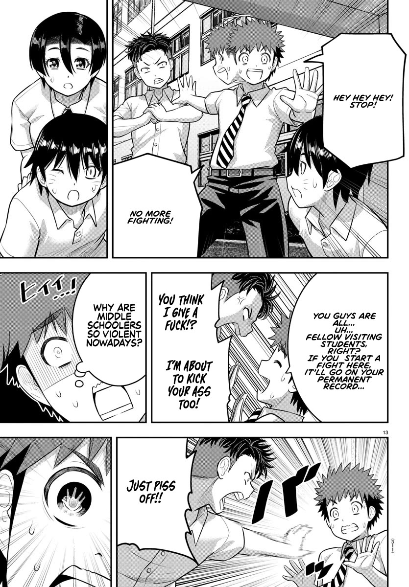 Yankee JK KuzuHana-chan Chapter 181 page 13 - Chapter 181: Men's Battle