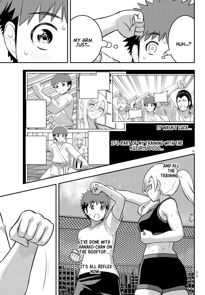 Yankee JK KuzuHana-chan Chapter 181 page 15 - Chapter 181: Men's Battle