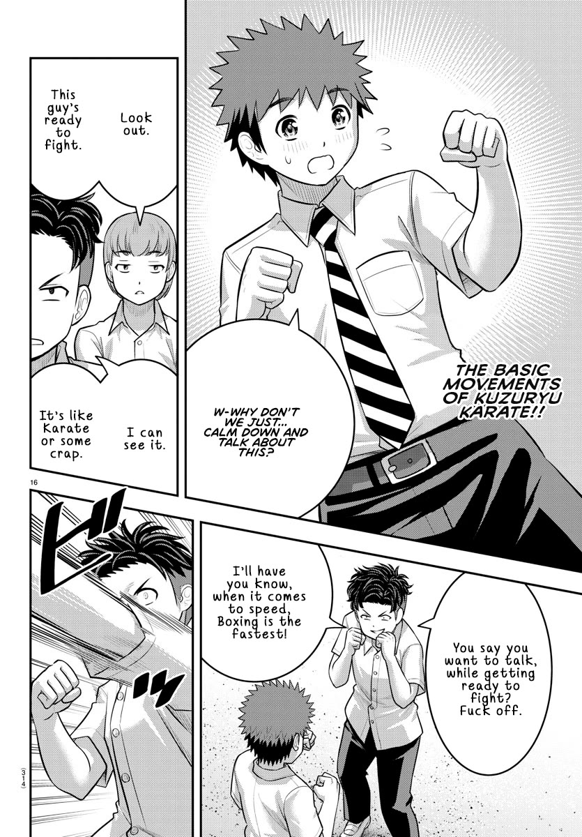 Yankee JK KuzuHana-chan Chapter 181 page 16 - Chapter 181: Men's Battle