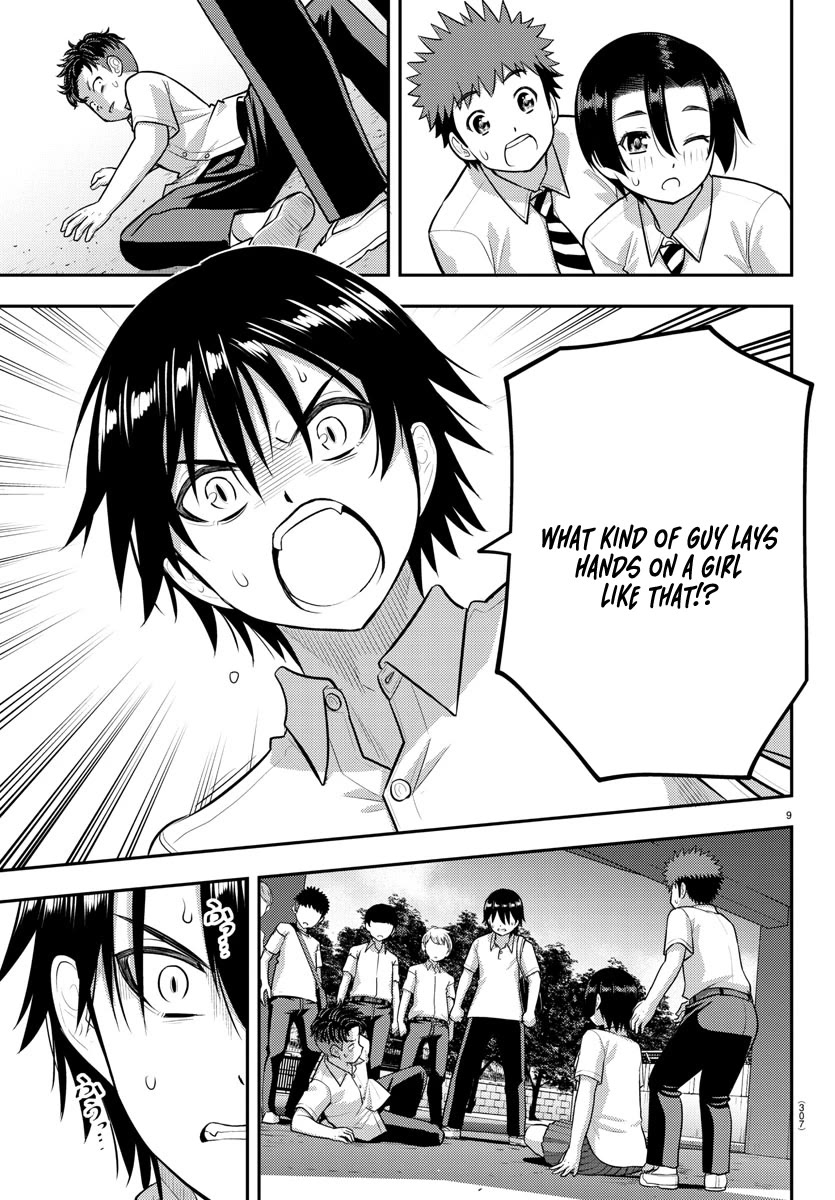 Yankee JK KuzuHana-chan Chapter 181 page 9 - Chapter 181: Men's Battle
