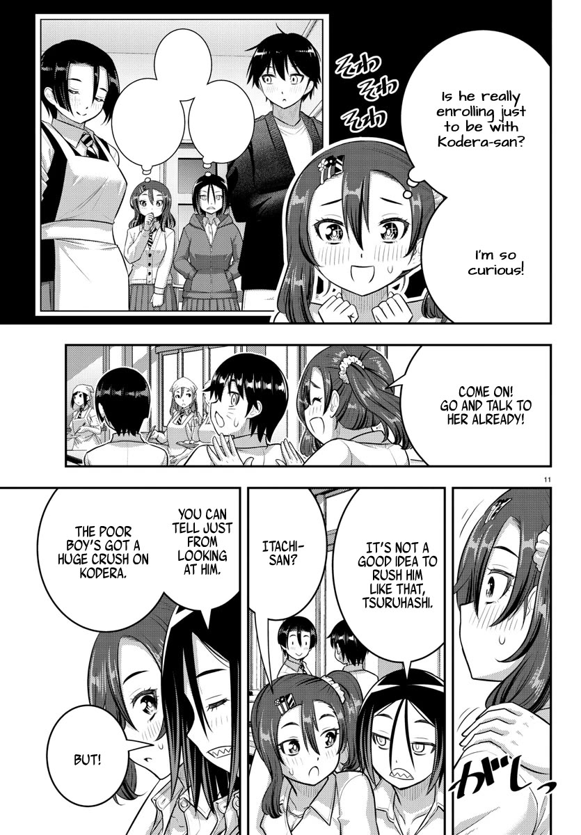 Yankee JK KuzuHana-chan Chapter 183 page 11 - Chapter 183: The True Side of the Moteshiro Boy