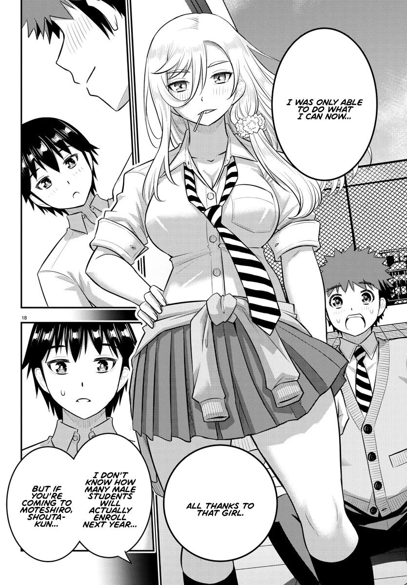 Yankee JK KuzuHana-chan Chapter 183 page 18 - Chapter 183: The True Side of the Moteshiro Boy