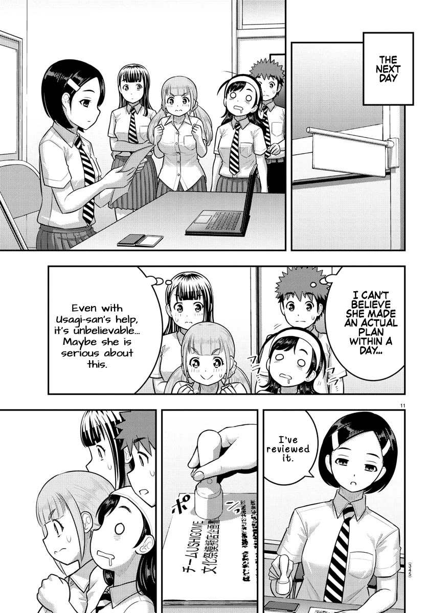 Yankee JK KuzuHana-chan Chapter 185 page 11 - Chapter 185: Ushigome forming a volunteer group