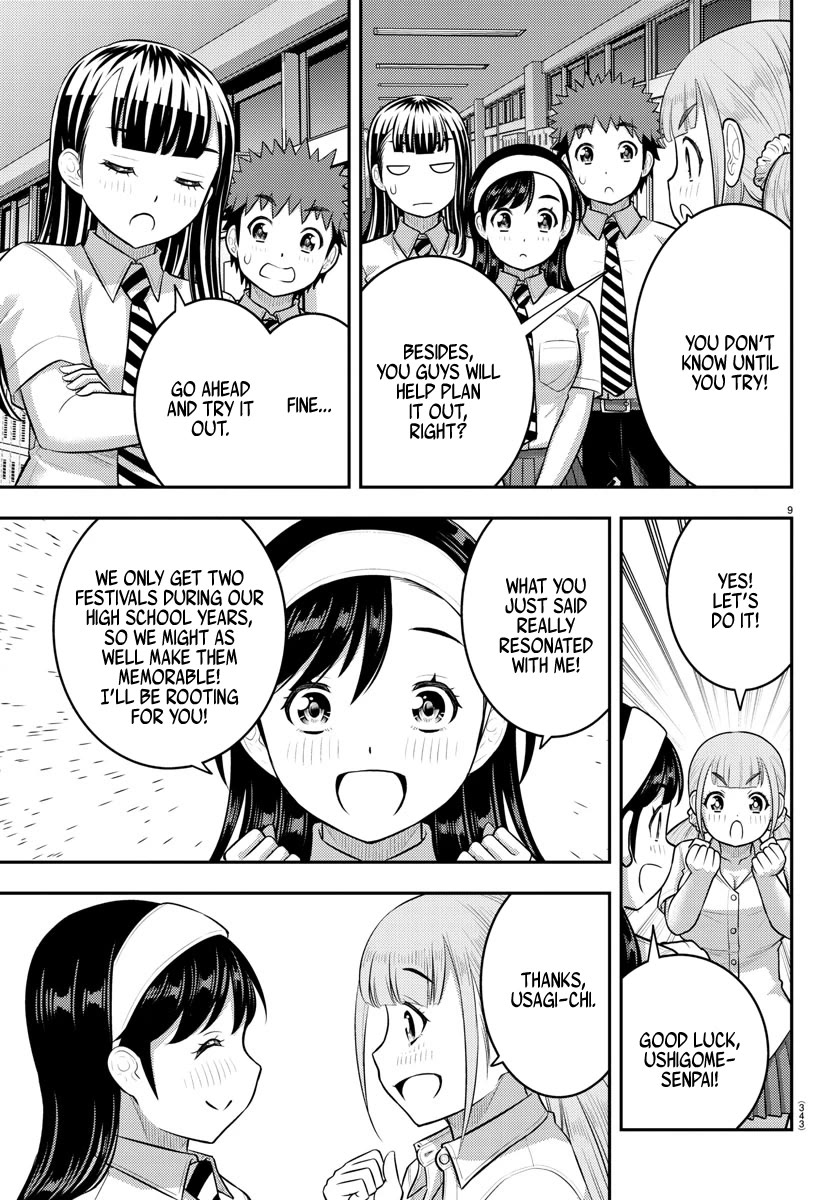 Yankee JK KuzuHana-chan Chapter 185 page 9 - Chapter 185: Ushigome forming a volunteer group