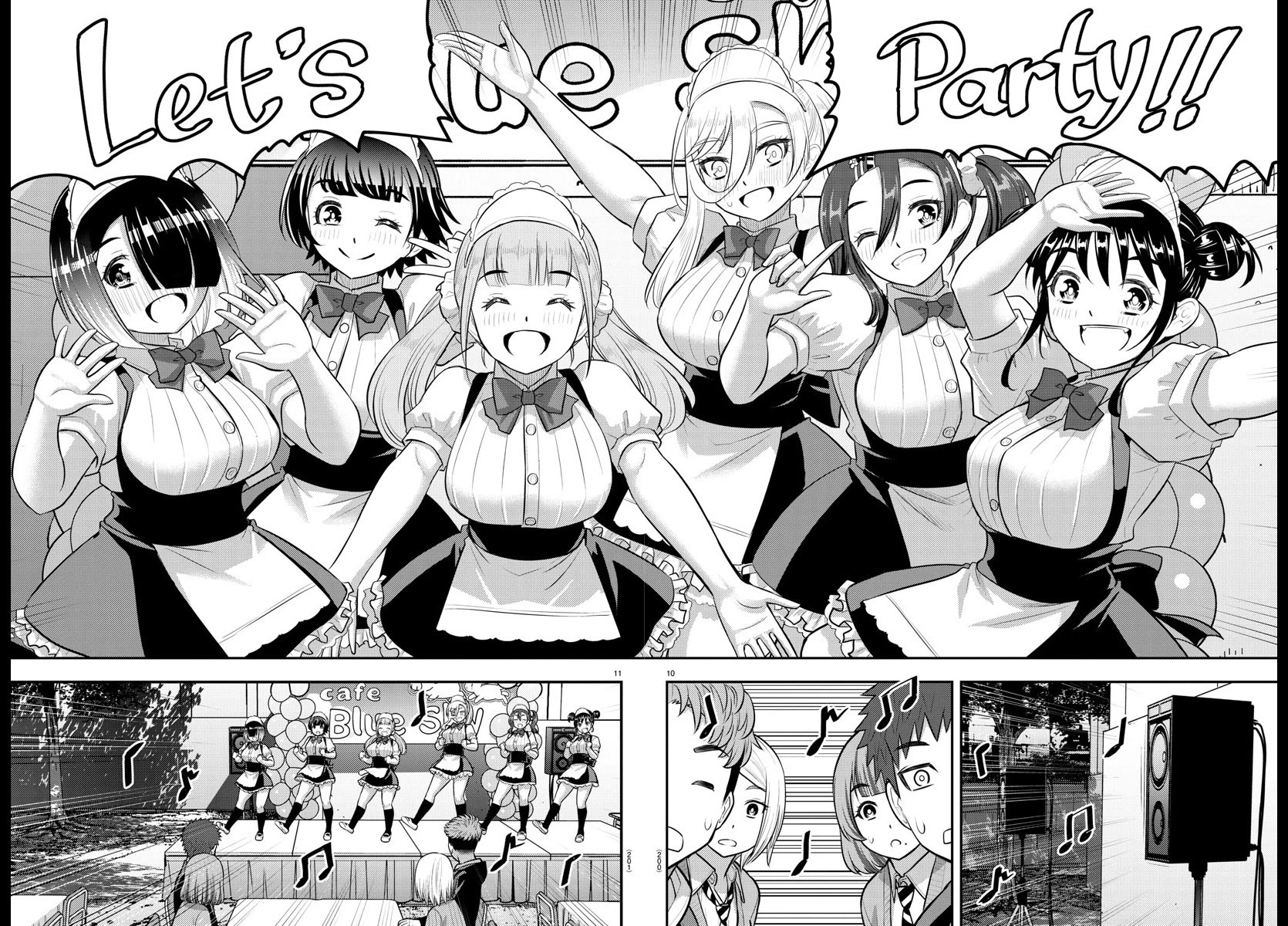 Yankee JK KuzuHana-chan Chapter 198 page 10 - Chapter 198: Cafe Blue Sky