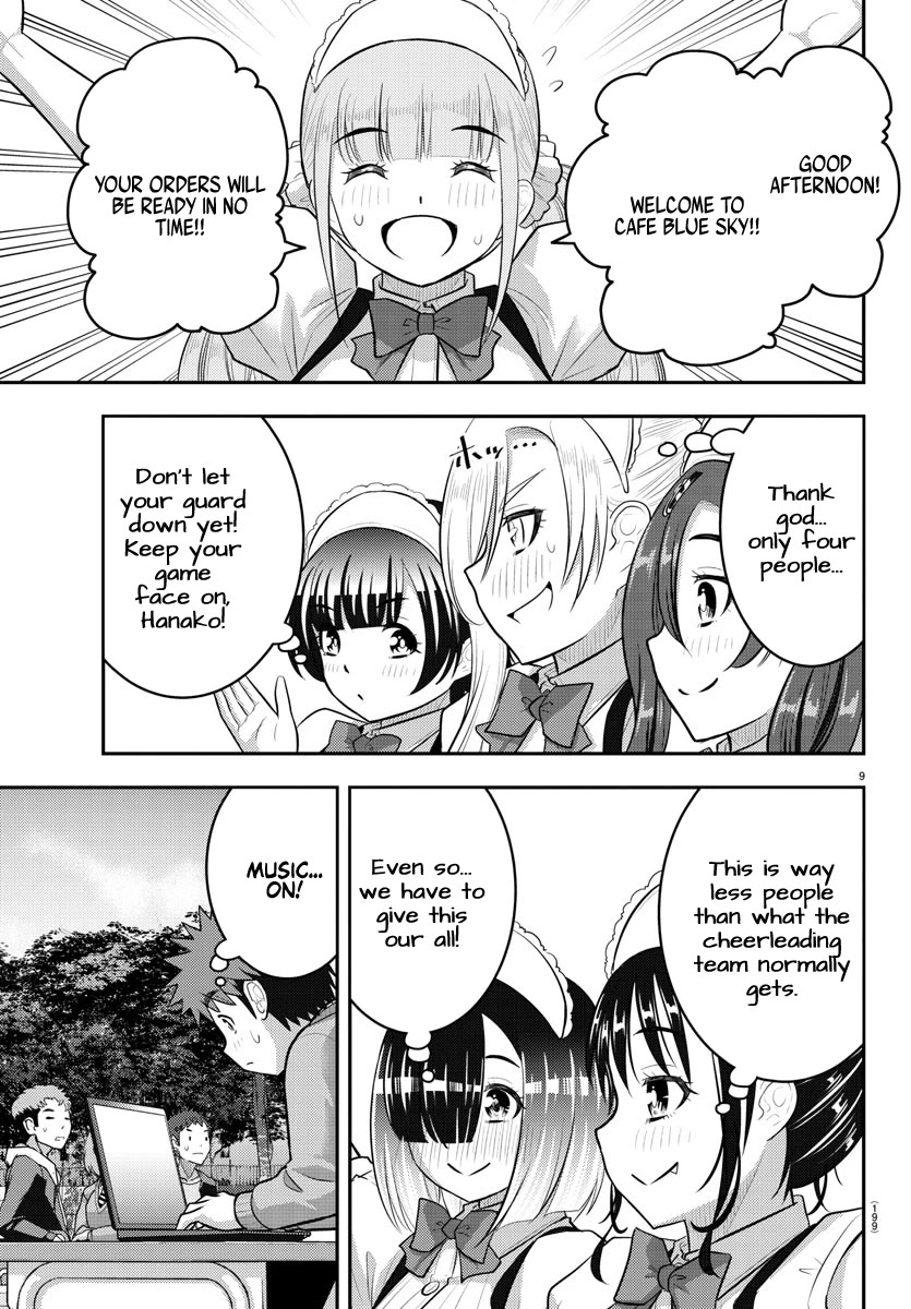Yankee JK KuzuHana-chan Chapter 198 page 9 - Chapter 198: Cafe Blue Sky