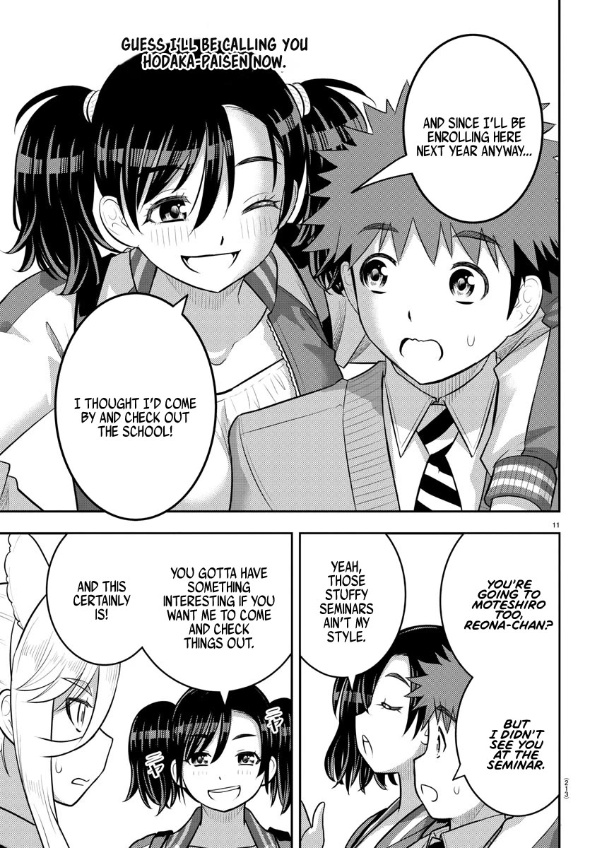 Yankee JK KuzuHana-chan Chapter 199 page 11 - Chapter 199: Welcome to Cafe Blue Sky