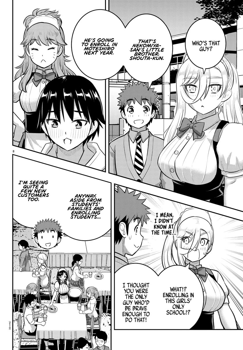 Yankee JK KuzuHana-chan Chapter 199 page 8 - Chapter 199: Welcome to Cafe Blue Sky