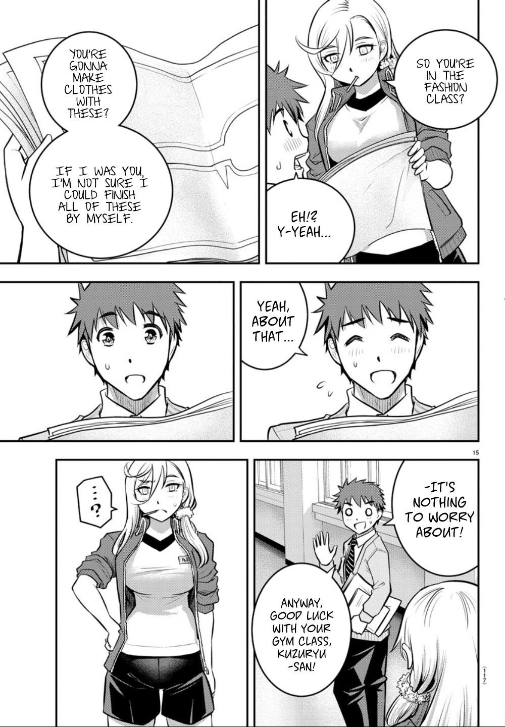 Yankee JK KuzuHana-chan Chapter 2 page 17 - Chapter 2: How Big is she