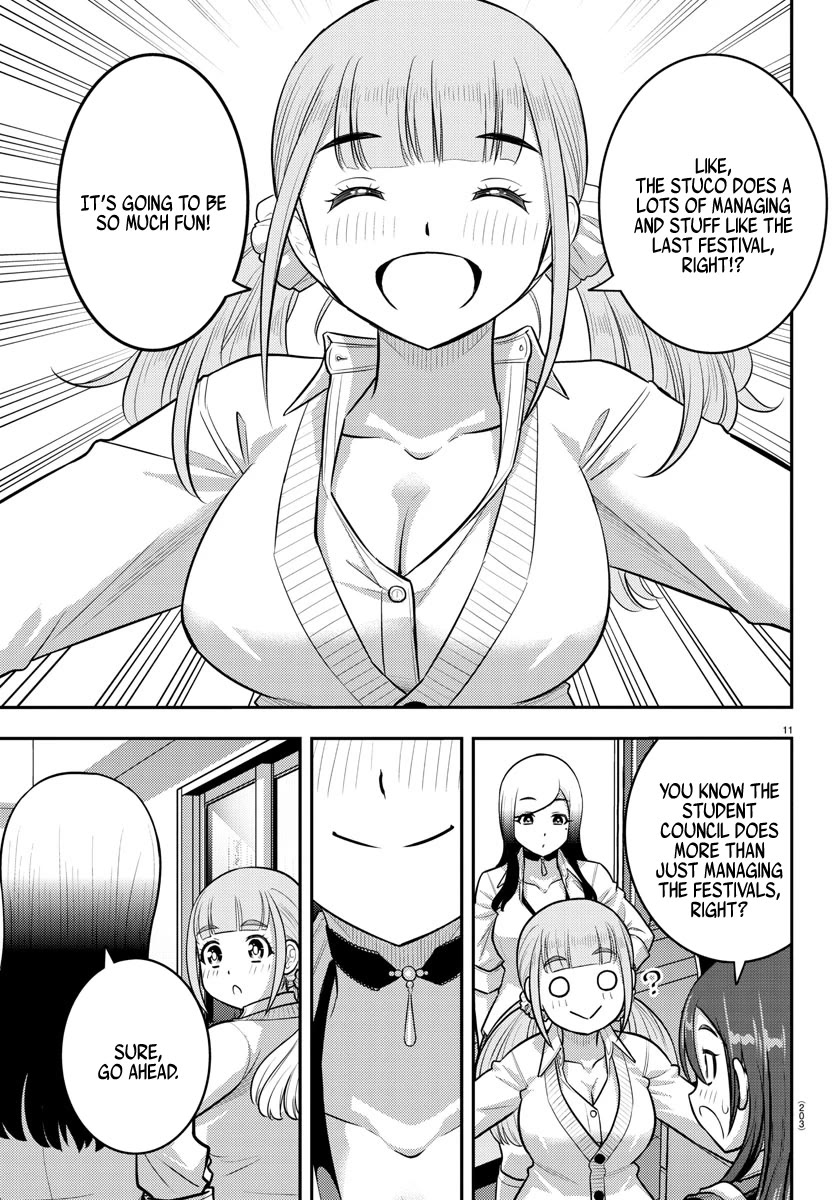 Yankee JK KuzuHana-chan Chapter 214 page 11 - Chapter 214: Attack on the Student Council