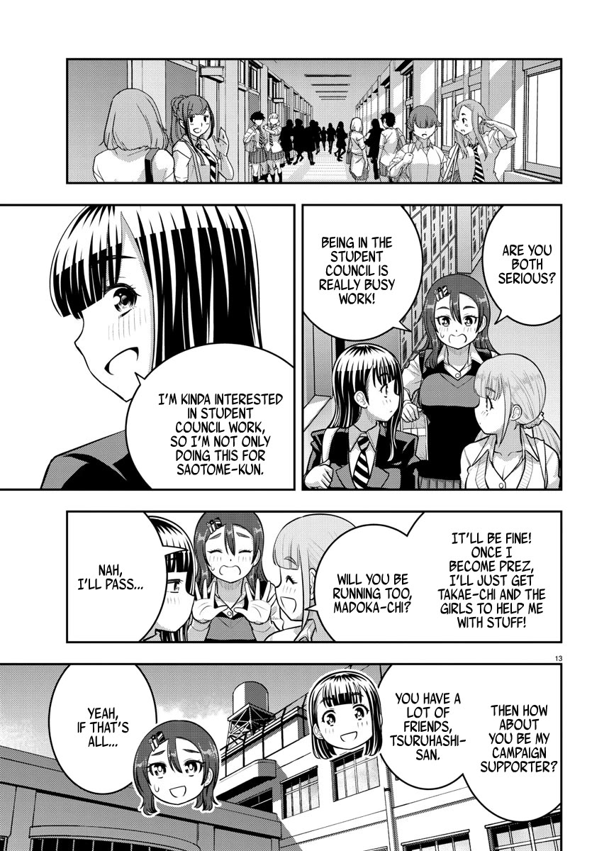 Yankee JK KuzuHana-chan Chapter 214 page 13 - Chapter 214: Attack on the Student Council