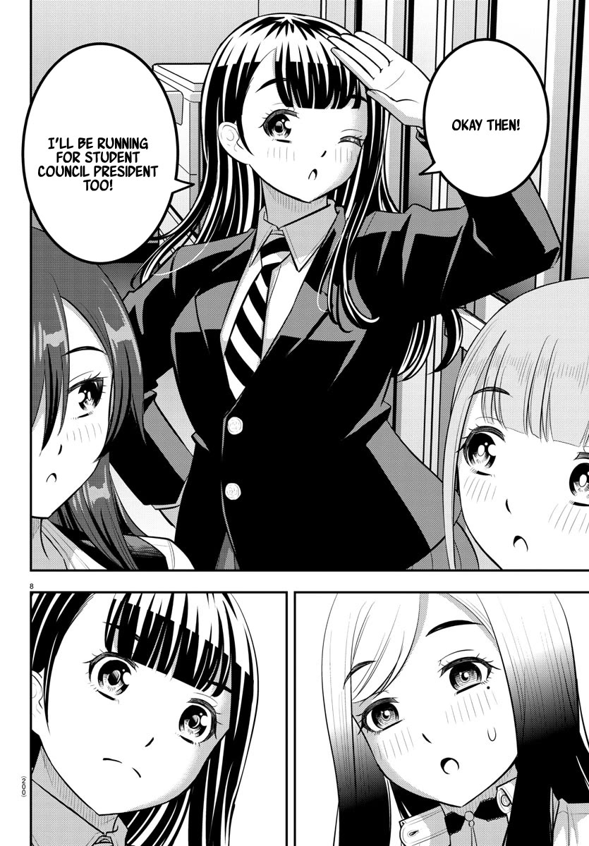 Yankee JK KuzuHana-chan Chapter 214 page 8 - Chapter 214: Attack on the Student Council