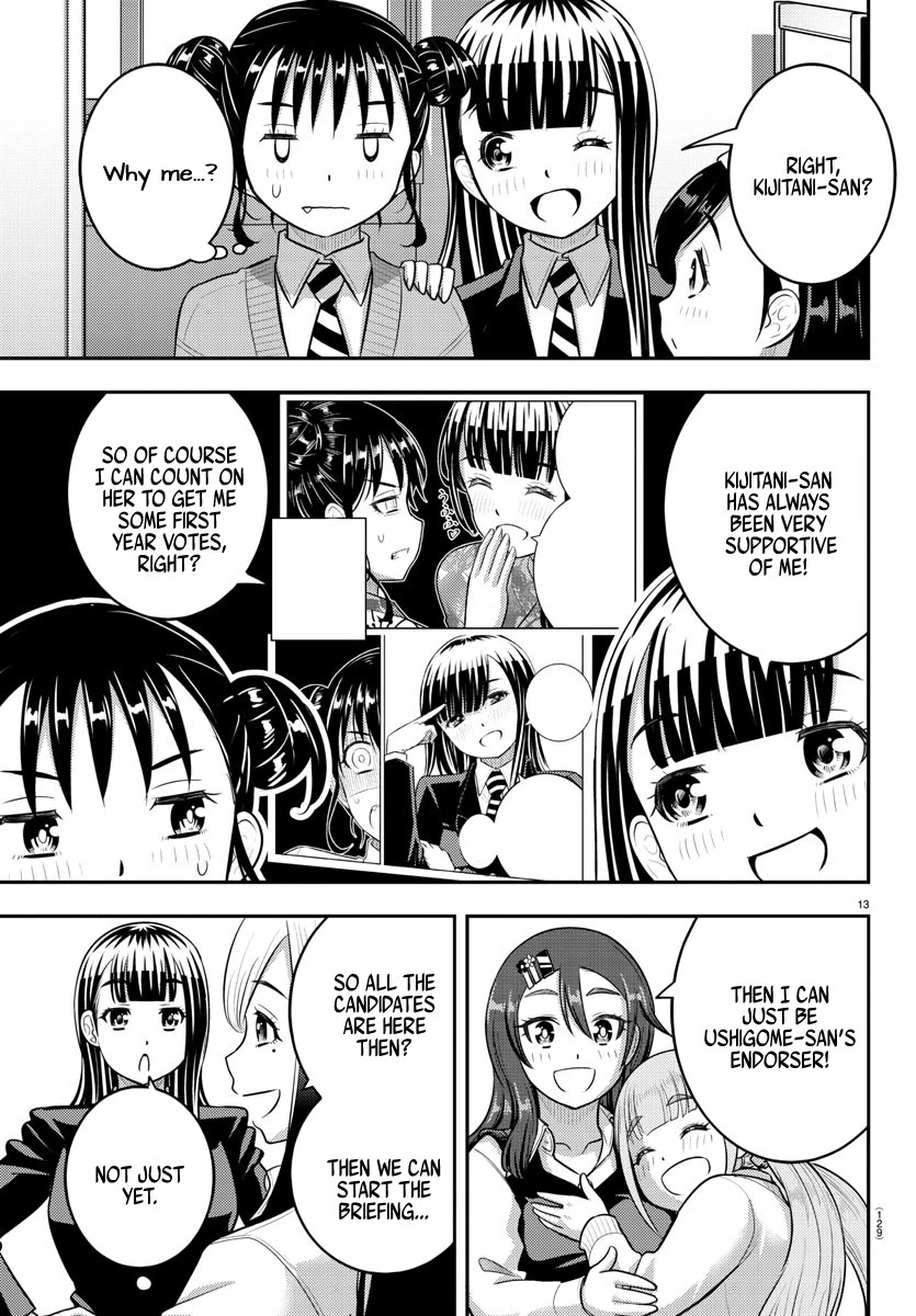 Yankee JK KuzuHana-chan Chapter 215 page 13 - Chapter 215: Motershiro High Student Council Presidential Candidates Announcement