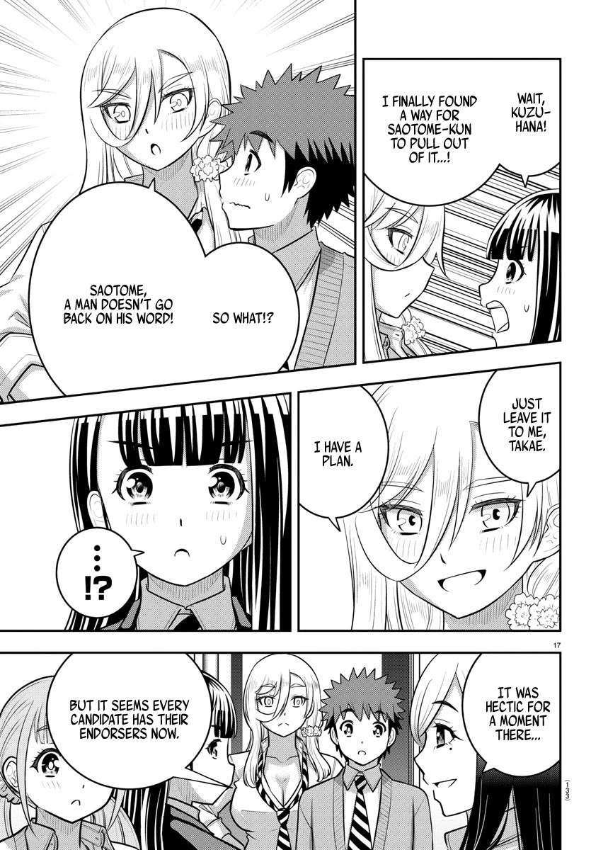 Yankee JK KuzuHana-chan Chapter 215 page 17 - Chapter 215: Motershiro High Student Council Presidential Candidates Announcement