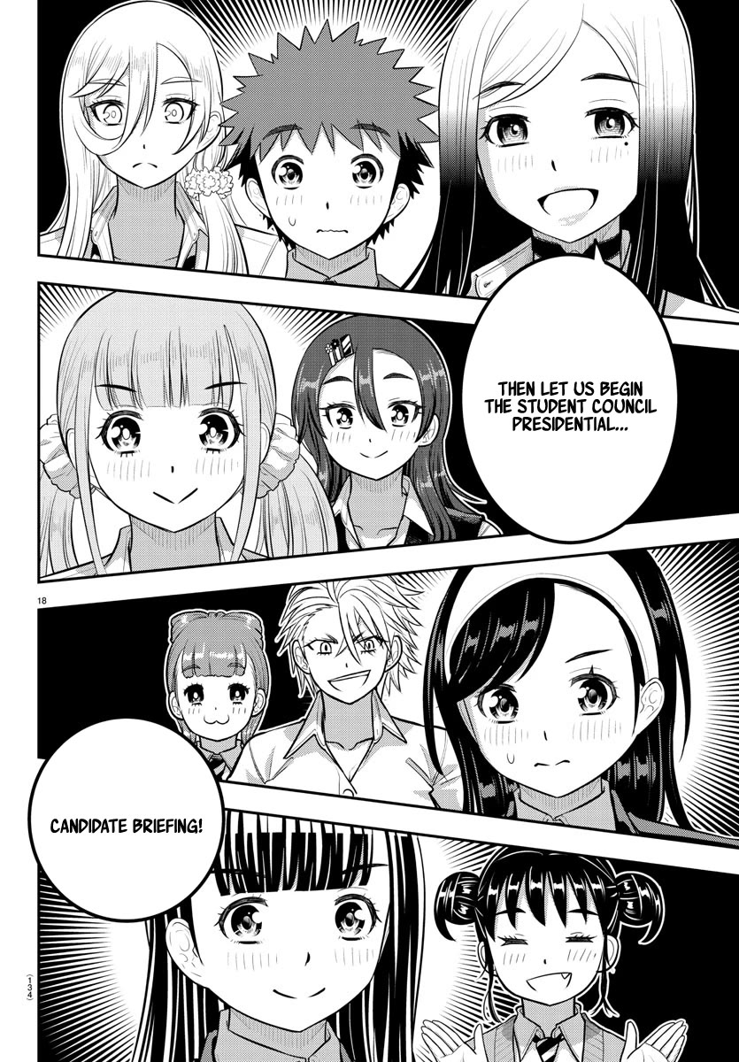 Yankee JK KuzuHana-chan Chapter 215 page 18 - Chapter 215: Motershiro High Student Council Presidential Candidates Announcement