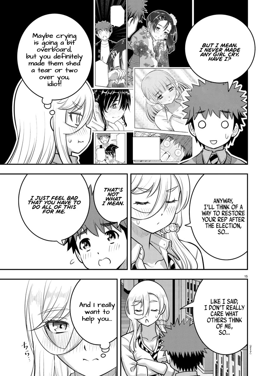Yankee JK KuzuHana-chan Chapter 217 page 15 - Chapter 217: My Partner's Feelings