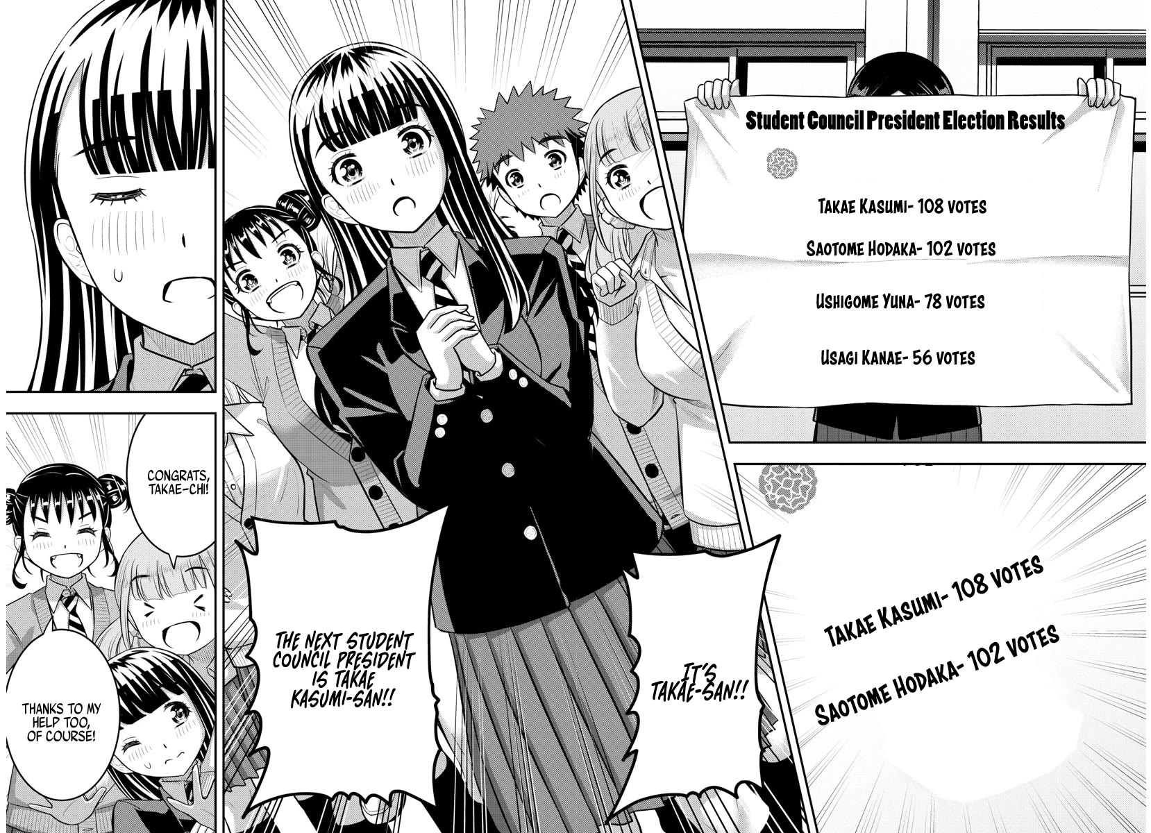Yankee JK KuzuHana-chan Chapter 218 page 8 - Chapter 218: The New Student Council President