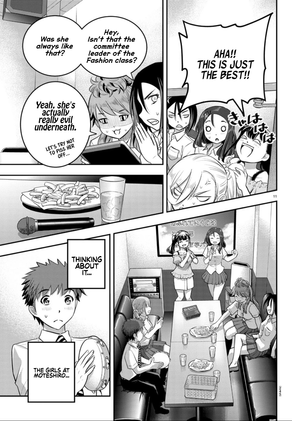 Yankee JK KuzuHana-chan Chapter 22 page 12 - Chapter 22: Everyone is here! At the Karaoke!