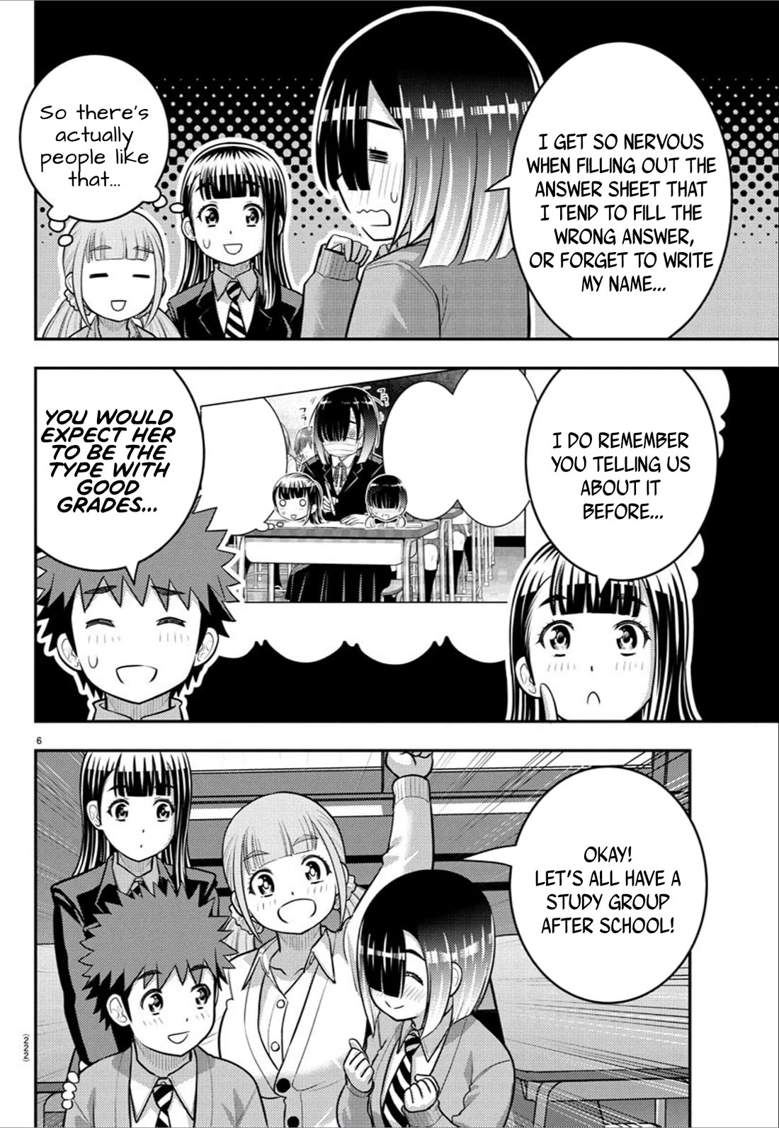 Yankee JK KuzuHana-chan Chapter 241 page 6 - Chapter 241: Test Study Group