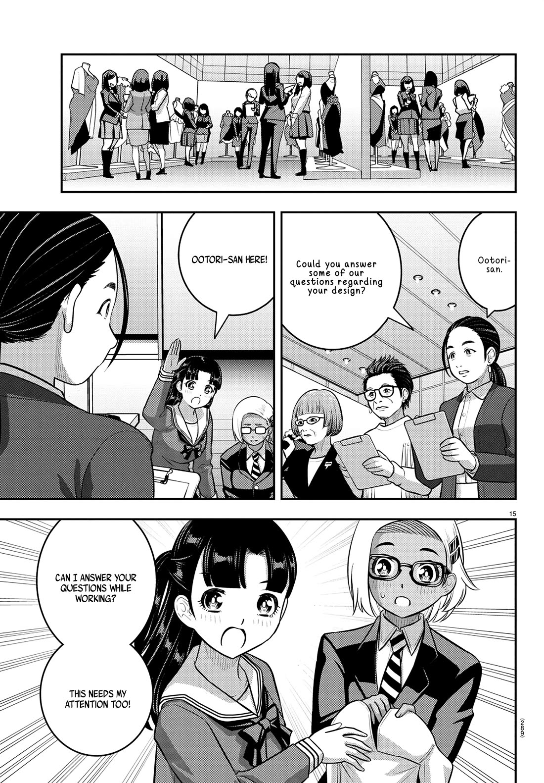 Yankee JK KuzuHana-chan Chapter 244 page 15 - Chapter 244: Burning Soul of Fashion