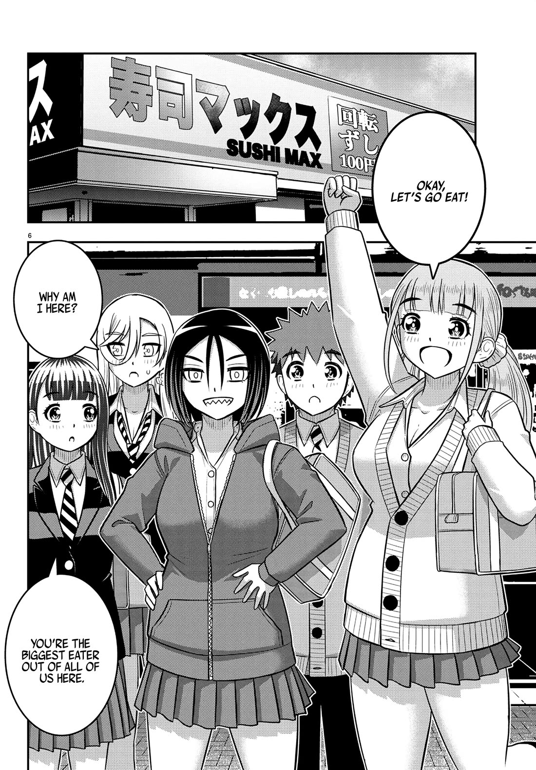 Yankee JK KuzuHana-chan Chapter 248 page 6 - Chapter 248: Sushi Max