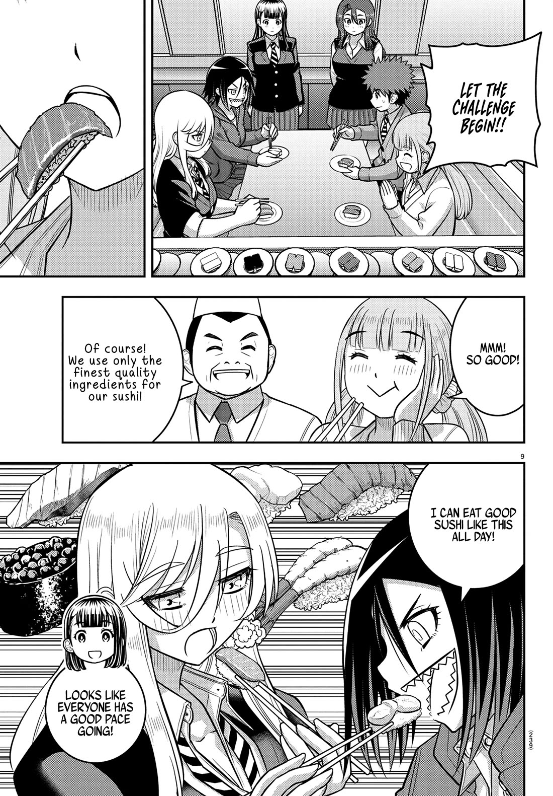 Yankee JK KuzuHana-chan Chapter 248 page 9 - Chapter 248: Sushi Max