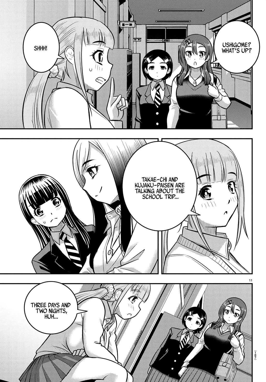 Yankee JK KuzuHana-chan Chapter 249 page 11 - Chapter 249: Looking Forward to the School Trip